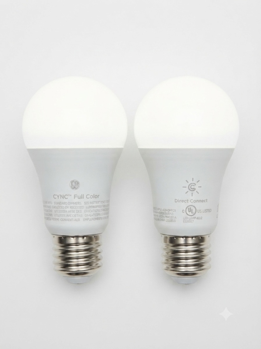 GE Cync Full Color Smart LED Lightbulbs (Set of 2)